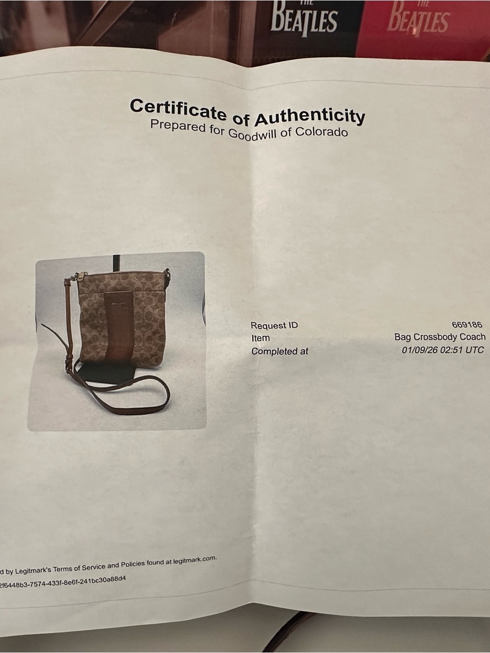 Coach Signature Kitt Messenger Crossbody Bag in Tan Rust w/ COA - Picture 14 of 14